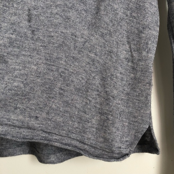 LINE the Label Loose Boxy Cashmere Blend Grey Long Sleeve Top Size XS - Picture 6 of 7